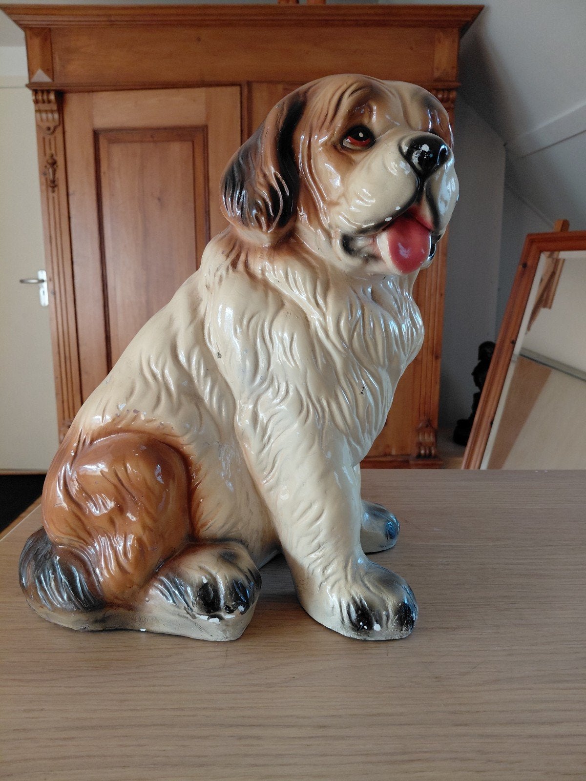 Beeld van hond gemaakt van gips., Ophalen, Gebruikt, Fantasy