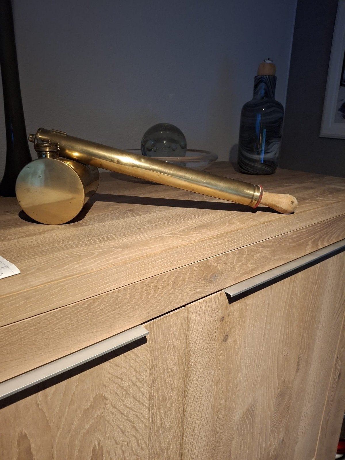 antiek koperen pompverstuiver, Antiek en Kunst, Ophalen of Verzenden