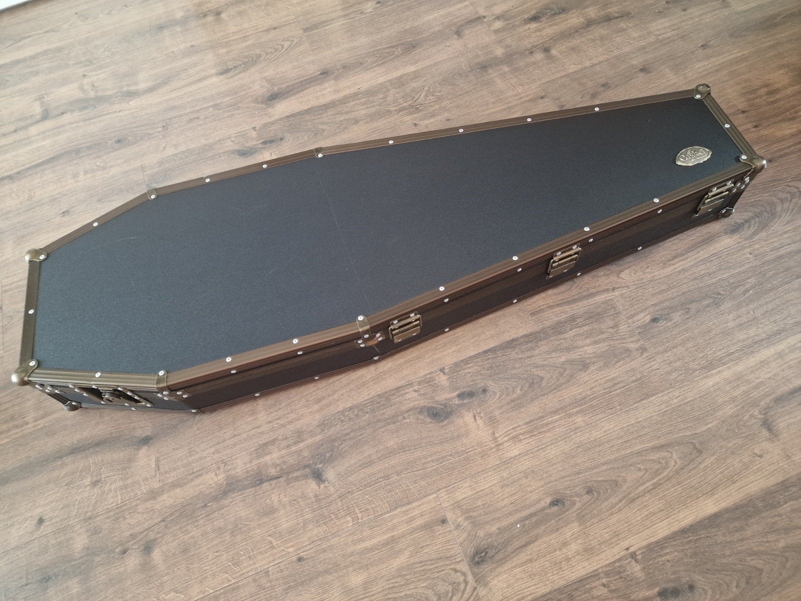 Warwick Deluxe Casket Gitaarkoffer – Zeldzaam model, Muziek en Instrumenten, Behuizingen en Koffers, Ophalen, Gebruikt, Elektrische gitaar