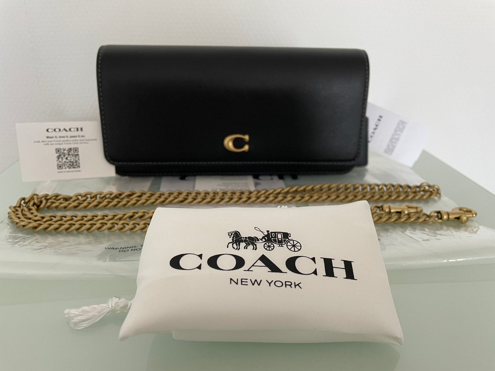 Coach Evie zwarte schoudertas woc classic black bag, Ophalen of Verzenden, Nieuw, Zwart, Schoudertasje