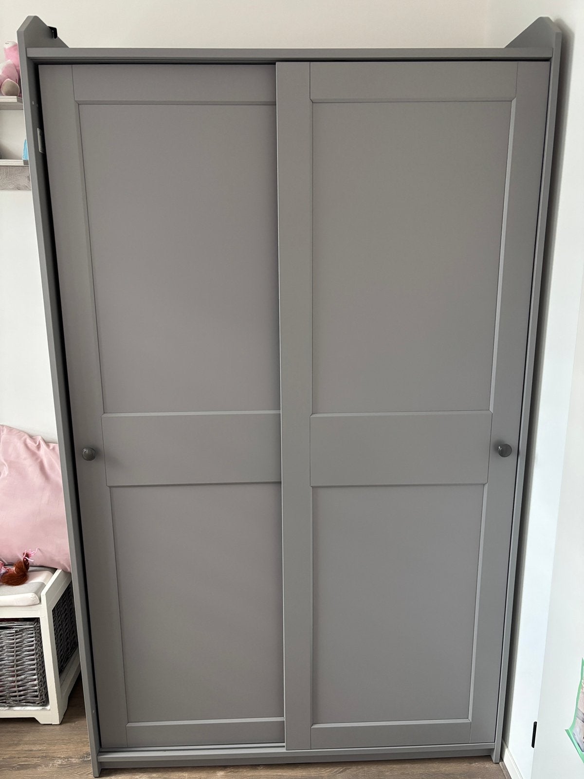 Ikea hauga schuifdeur kast grijs, Ophalen, Met deur(en), 50 tot 100 cm, Zo goed als nieuw