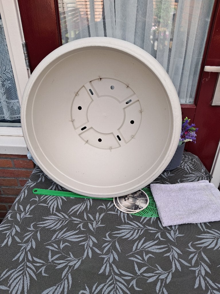 Bloembakken, Ophalen, Kunststof, Minder dan 30 cm, Rond
