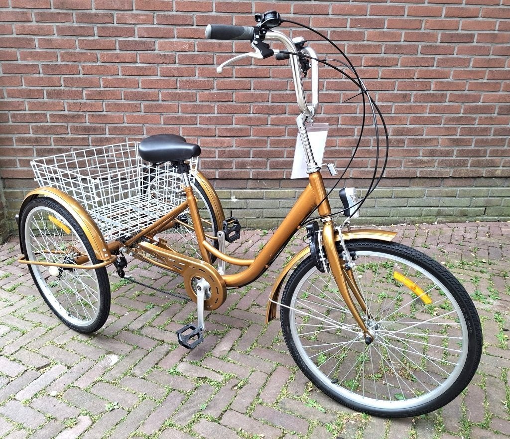 Driewieler fiets volwassenen Handr. 6 Versn. 3mnd Garantie, Ophalen, Zo goed als nieuw, Velgrem