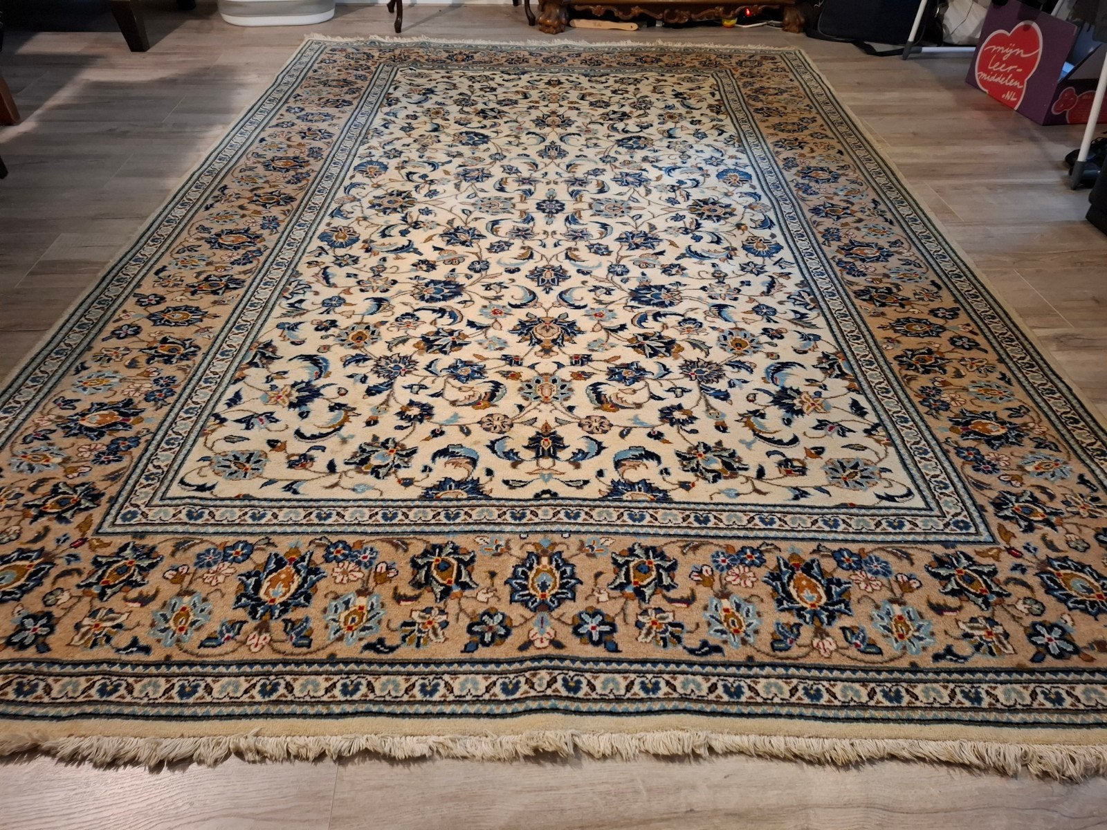 Perzische tapijt handgemaakt, Huis en Inrichting, Stoffering | Tapijten en Kleden, Ophalen, Rechthoekig, 200 cm of meer