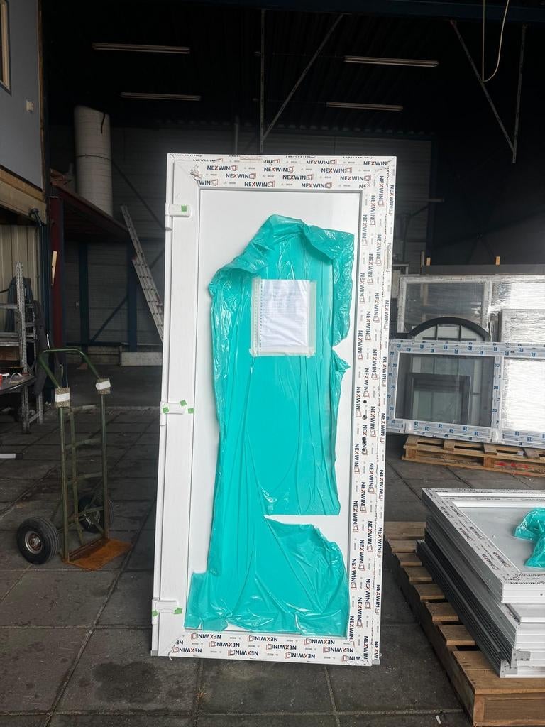 Kunsstof deurkozijn wit, Doe-het-zelf en Verbouw, Ophalen, Kunststof, 80 tot 100 cm, Nieuw
