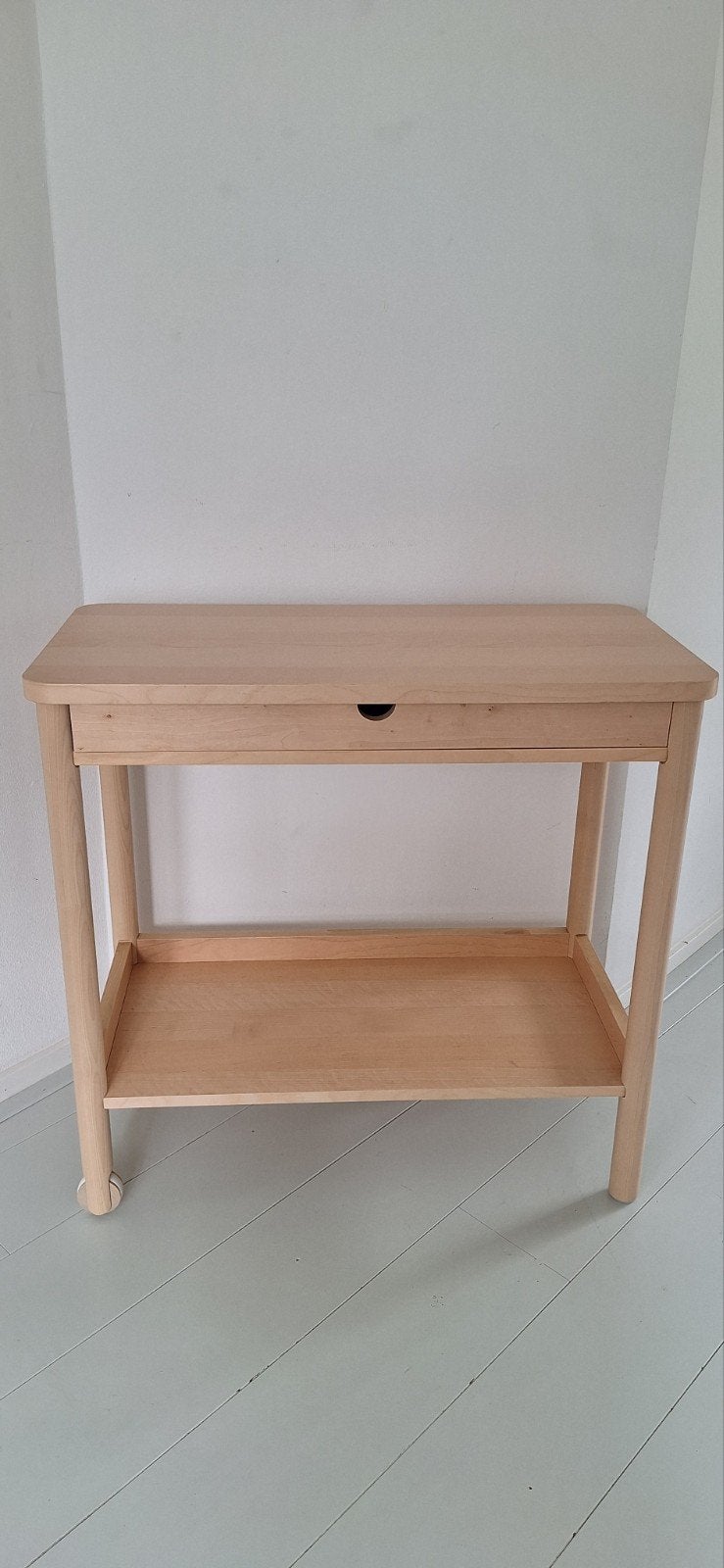 Ikea Rönninge trolley/roltafel berkenhout, z.g.a.n., Ophalen