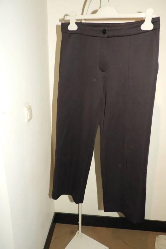 Marccain zwarte broek super zachte stretch stof wijde pijpN3, Maat 38/40 (M), Verzenden, Zwart, Zo goed als nieuw