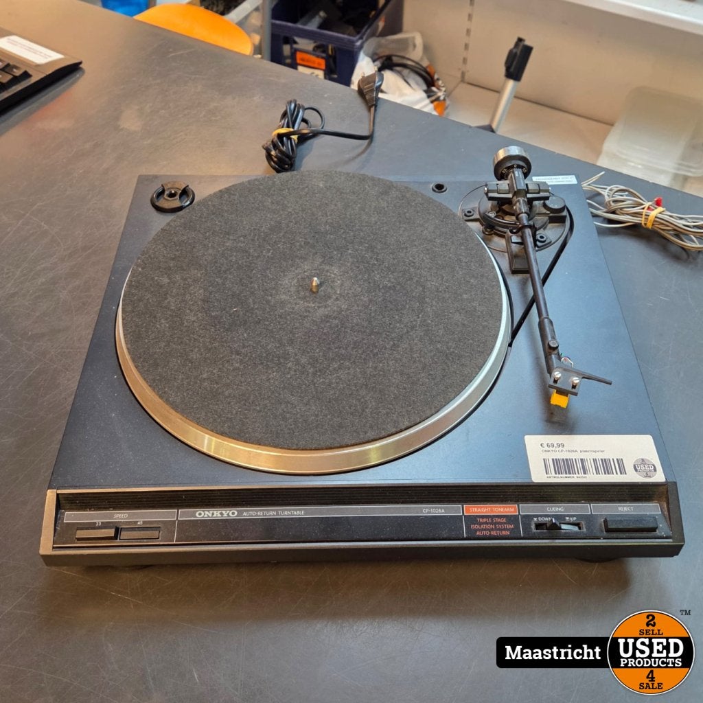 ONKYO CP-1026A  platenspeler, Onkyo, Gebruikt, Support@onkyo.com, 2-1 Nisshin-cho, Neyagawa-shi
Osaka 572-8540
Japan