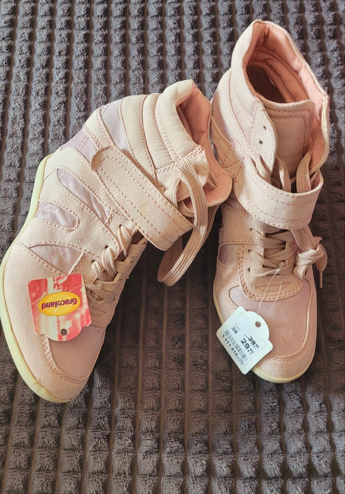 Roze Graceland sneakers met sleehak 37, Ophalen of Verzenden, Nieuw, Roze, Lage of Enkellaarzen