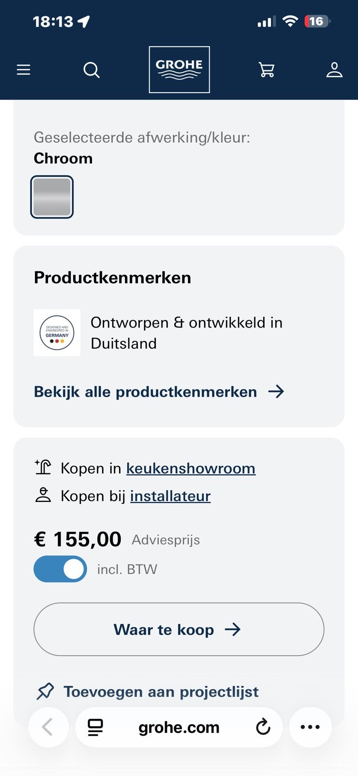 Kraan, Ophalen, Nieuw, Chroom, Kraan