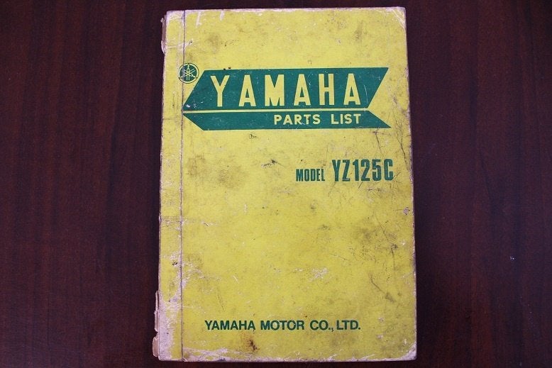 Yamaha YZ125C 1975 motorcycle parts list YZ 125, Ophalen of Verzenden, Yamaha