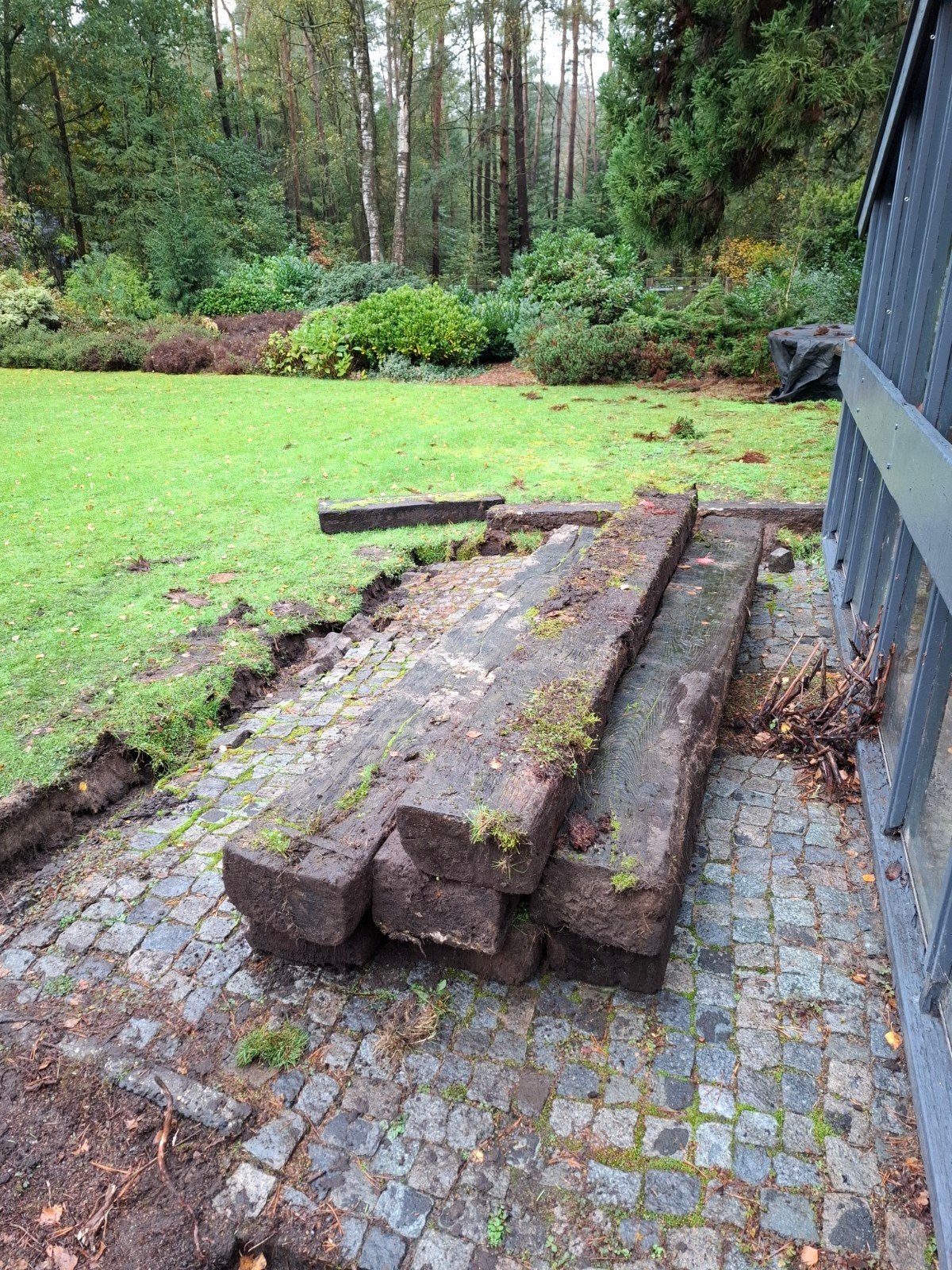 8 gebruikte houten spoor bielzen, gratis afhalen, Ophalen, Gebruikt, 20 m² of meer