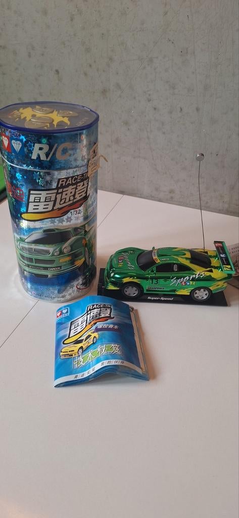 Auldey Race Tin RC Auto - Groen met Originele Verpakking, Hobby en Vrije tijd, Modelbouw | Radiografisch | Auto's, Gebruikt, Auto onroad