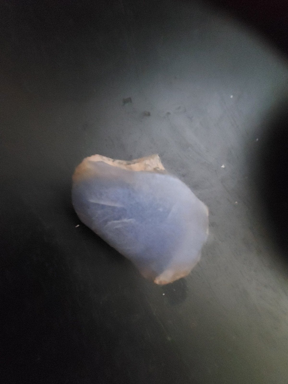 Ruwe blauwe chalcedoon steen, Ophalen of Verzenden