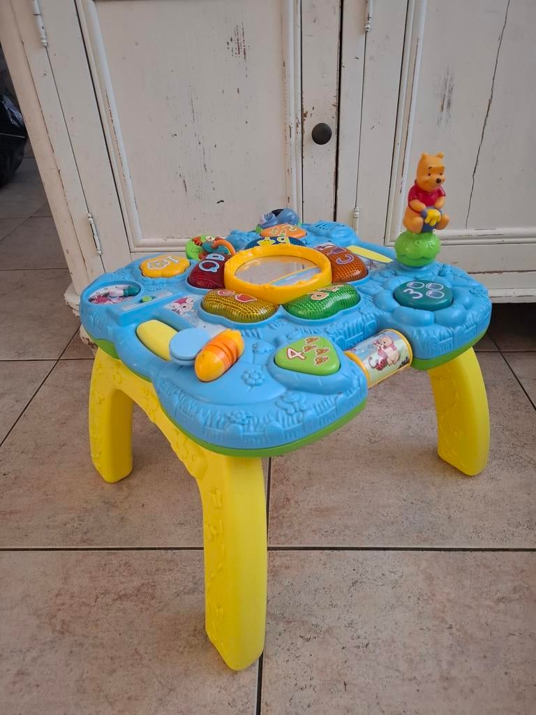 Vtech activiteiten tafel Winnie de Pooh, Ophalen, Zo goed als nieuw, Overige typen, Met licht