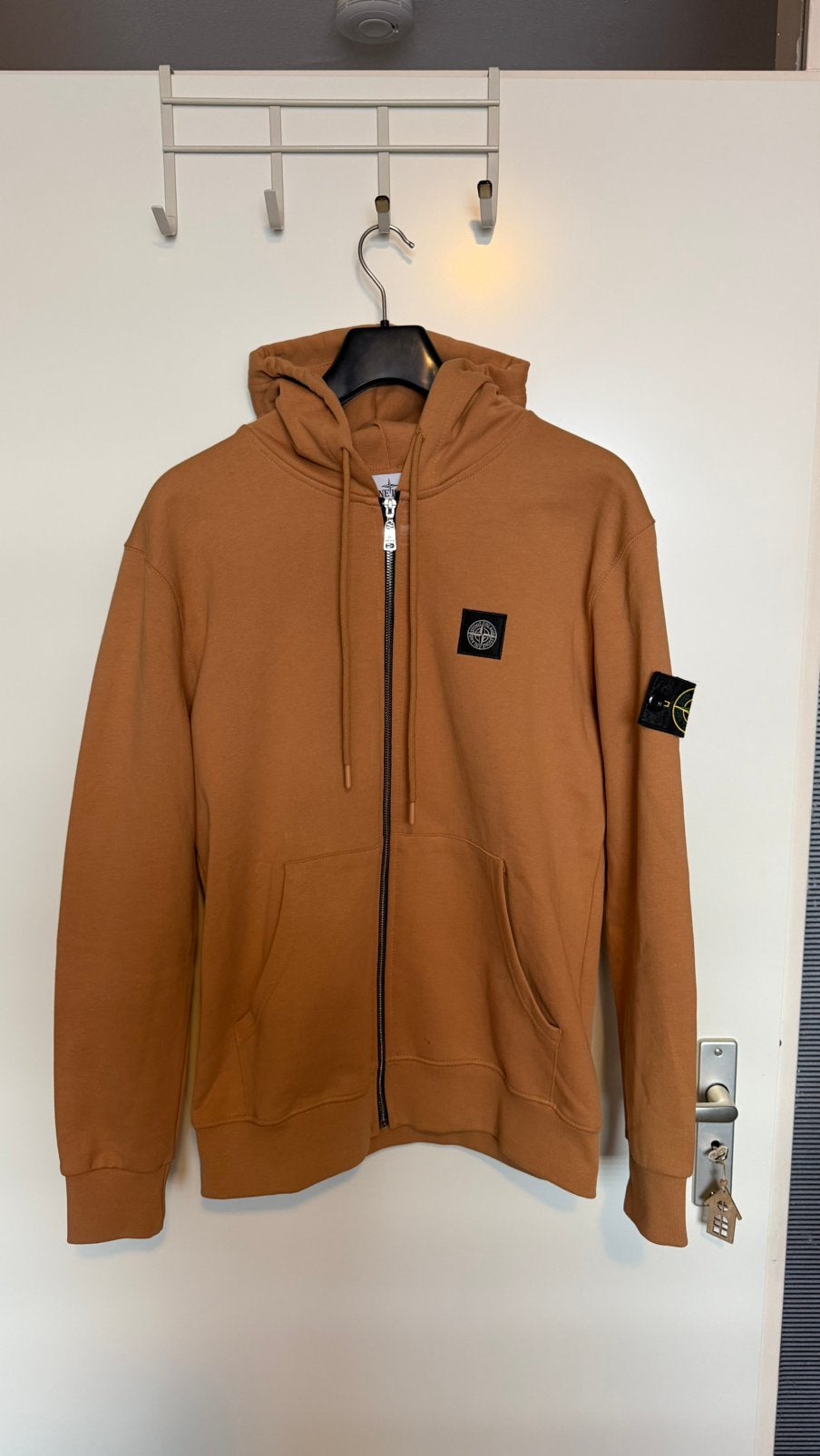 Mooi Camel Zip Vest / Hoodie met Capuchon – Maat M, Ophalen of Verzenden, Zo goed als nieuw, Maat 52/54 (L), Bruin