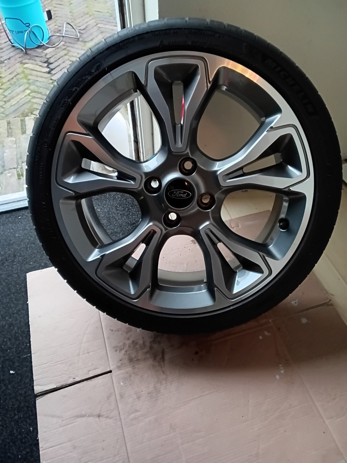 Z.G.A.N. 18 inch Ford Fiesta velgen met goede banden, Auto-onderdelen, Ophalen, 18 inch, Gebruikt, Banden en Velgen