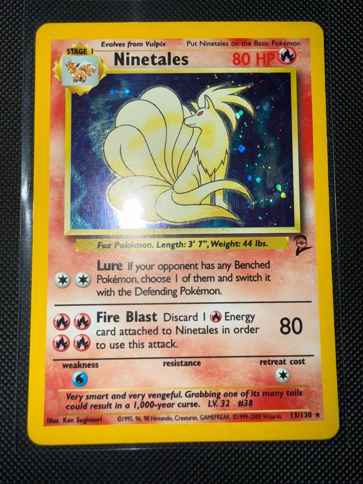 Pokémon - Base Set 2 - Ninetales B2 13, Ophalen of Verzenden, Zo goed als nieuw