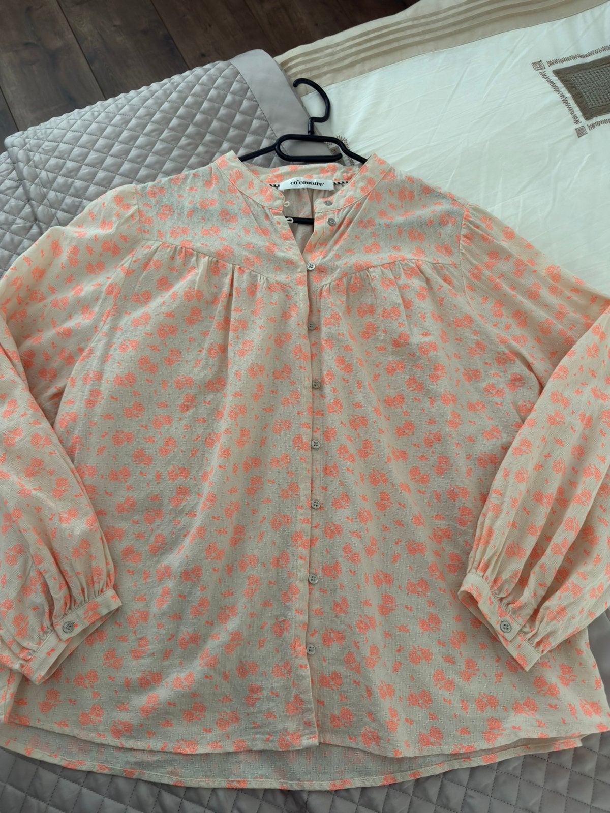 ZGAN! Mooie blouse van Co’Couture maat L!, Verzenden, Zo goed als nieuw, Maat 42/44 (L), Oranje