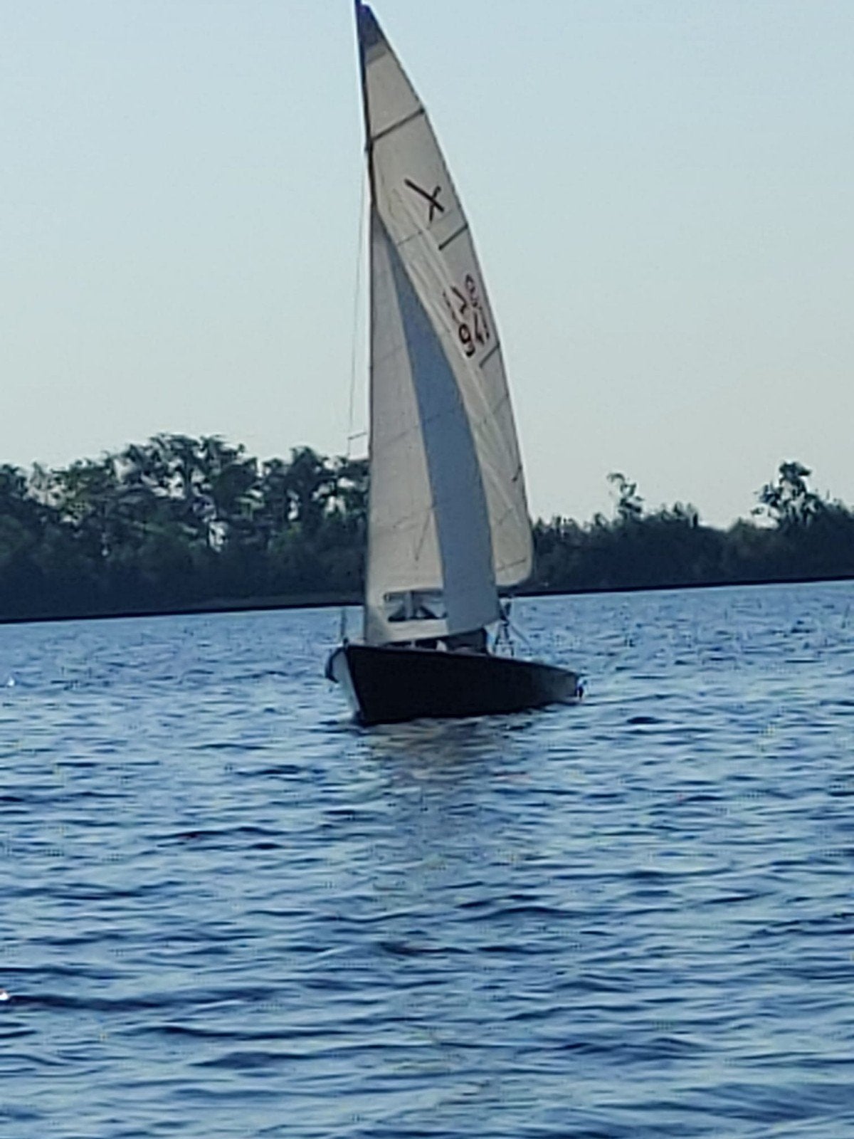 Flying Arrow Schakel Zeilboot met Trailer, Ophalen, Gebruikt, Polyester, Fok