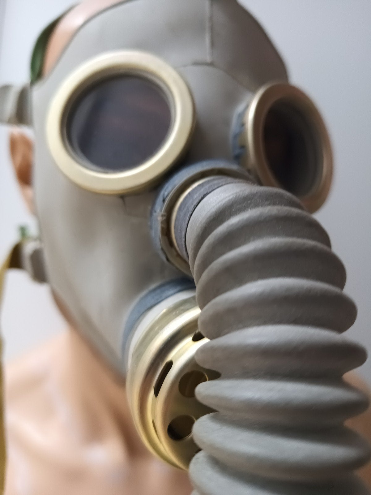 Rubber masker latex gasmasker met slang Halloween, Ophalen of Verzenden