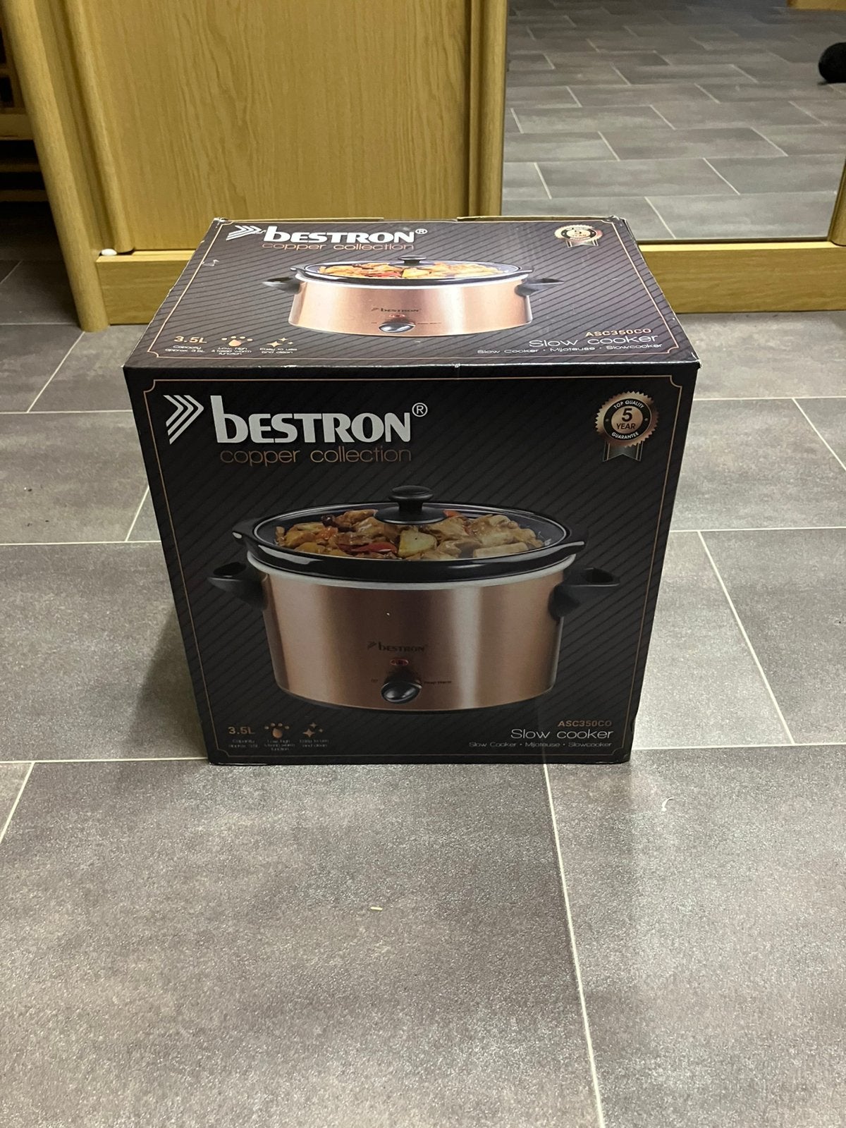 Slowcooker Bestron ASC350CO, Ophalen of Verzenden, Nieuw