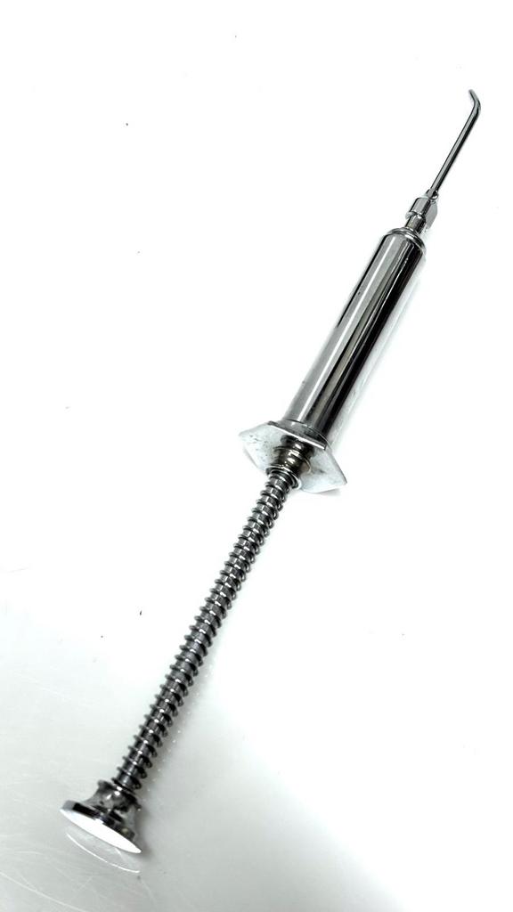 Metalen Vloeistof spuit 23 cm lang, Ophalen of Verzenden