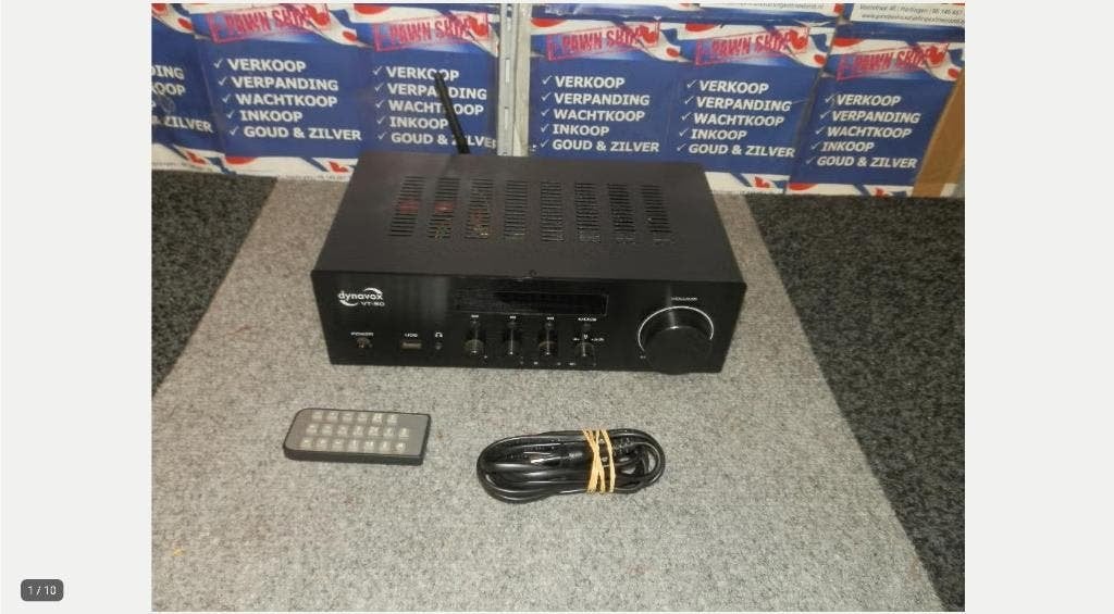 Dynavox VT-90,Philips super glass ab stereo amplifier, Overige merken, Ophalen of Verzenden, 120 watt of meer, Gebruikt