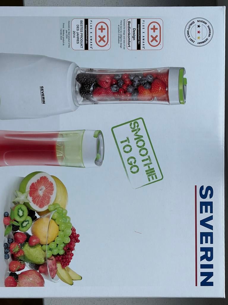 Severin Smoothie To Go Blender SM 3735 - 300W, Witgoed en Apparatuur, Blenders, Ophalen of Verzenden, Nieuw, Blender to go