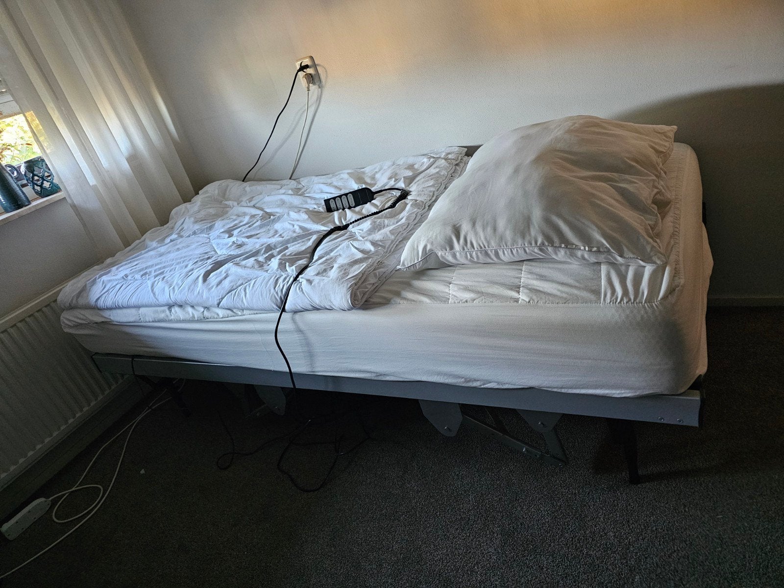 (Senioren) hoog laag bed, Ophalen, 90 cm, Eenpersoons, 200 cm