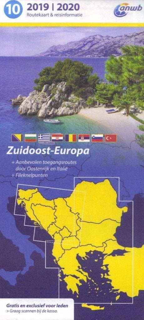 ANWB RouteKaart Slovenie+Turkije+Kroatie+Griekenland en meer, Boeken, ANWB, Verzenden, 2000 tot heden, Nieuw