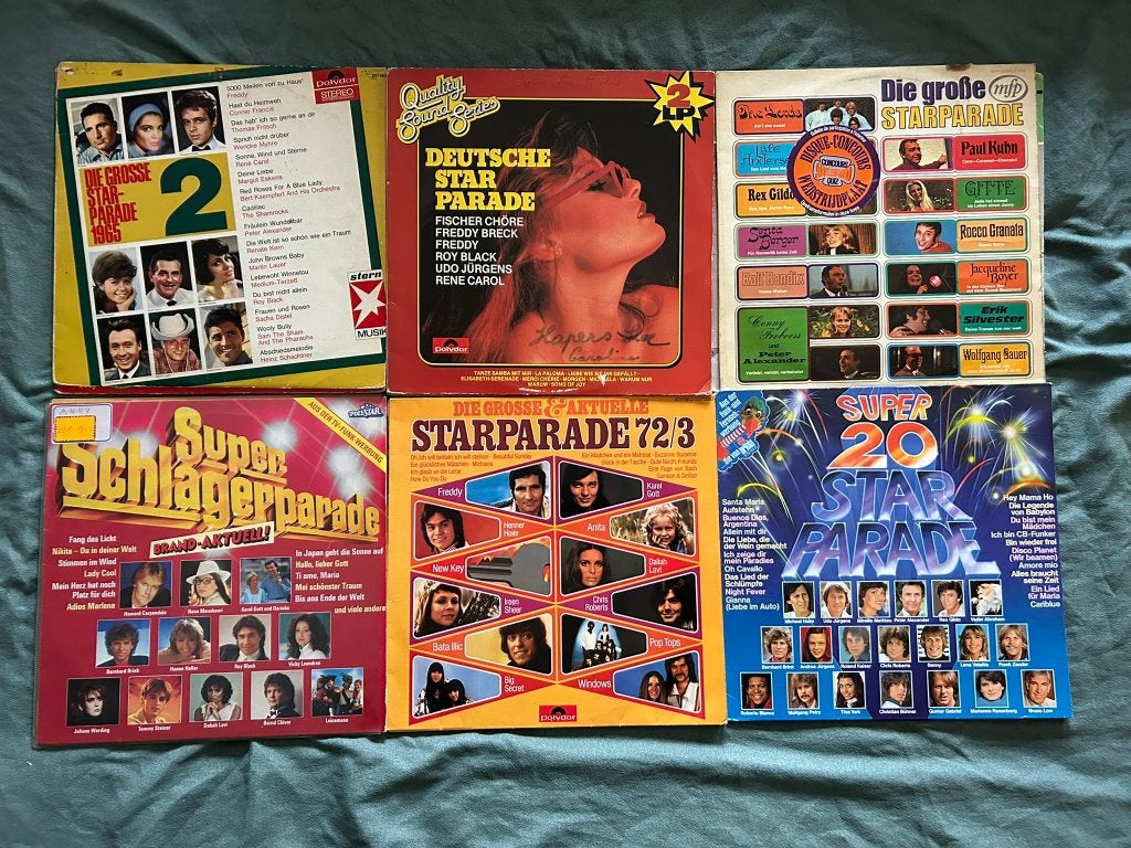 17 LP's Schlager Parade (ook per stuk te koop), Cd's en Dvd's, LP, Gebruikt, Overige formaten, Schlager