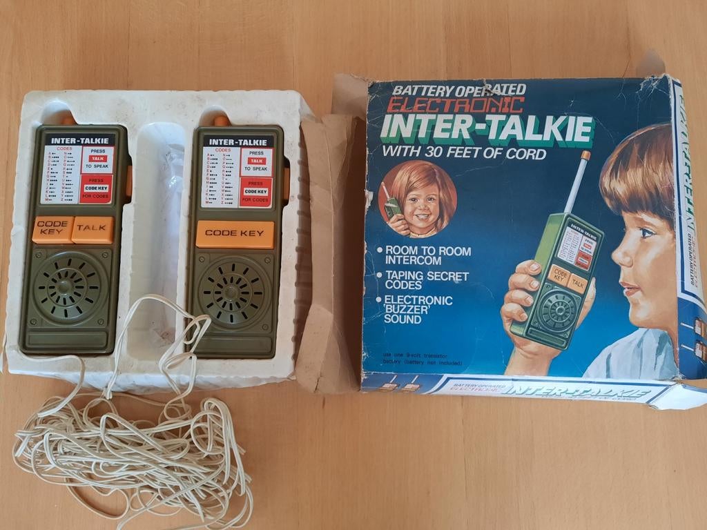 Originele Inter-Talkie walkie talkies uit de jaren 70, Ophalen of Verzenden