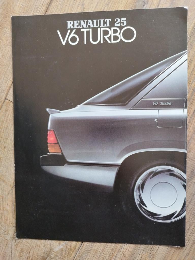 Renault 25 V6 Turbo folder, Renault, Ophalen of Verzenden, Zo goed als nieuw, Renault