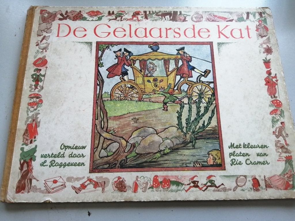 Rie Cramer-gelaarsde kat door Rie Cramer/L.Roggeveen-1938, Gelezen, Fictie algemeen, Rie Cramer/L.Roggeveen, Ophalen of Verzenden