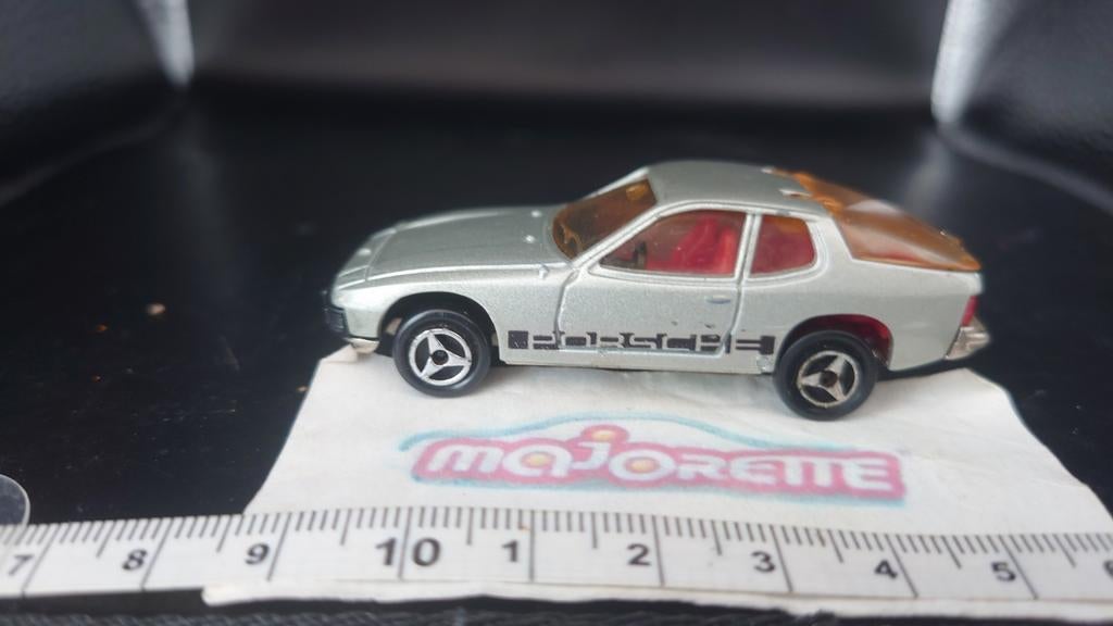 Majorette Porsche 924 - Zilverkleurig, Ophalen of Verzenden, Gebruikt, Auto, Majorette