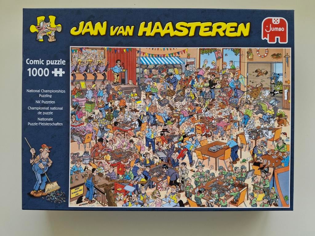Jan van Haasteren - NK Puzzelen - 1000 stukjes, Ophalen, 500 t/m 1500 stukjes, Zo goed als nieuw, Legpuzzel