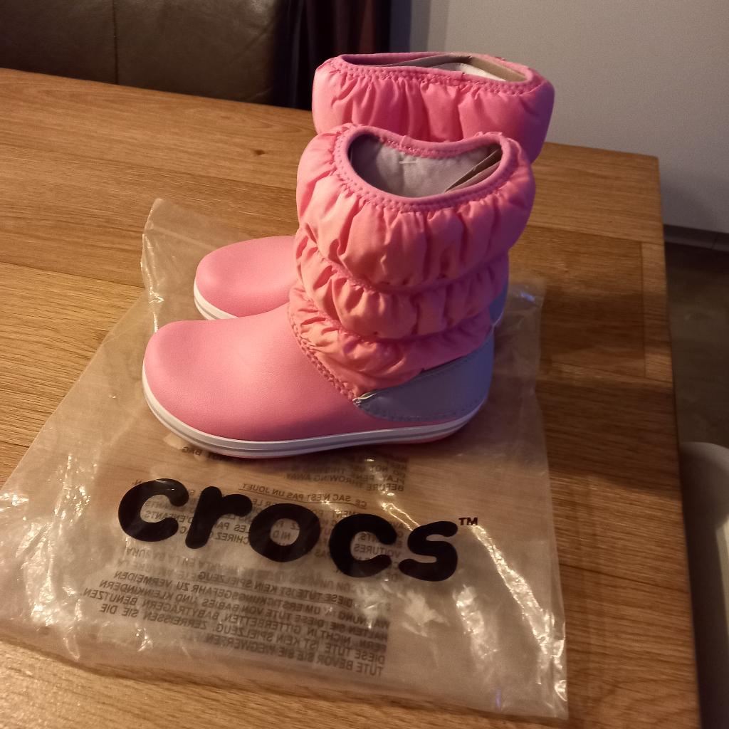 Crocs roze en blauwe Snowboot/winterboot maat 34/35 Nieuw ., Kinderen en Baby's, Crocs, Jongen of Meisje, Nieuw, Ophalen of Verzenden