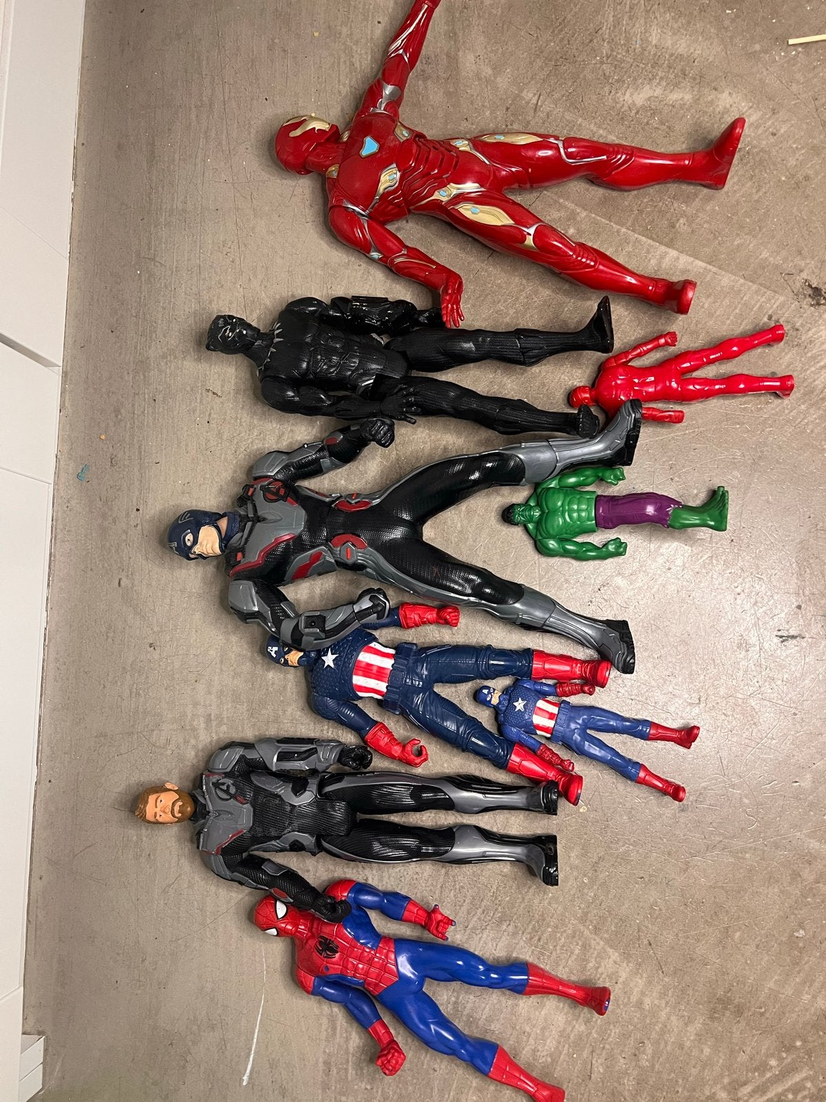 set Marvel Avengers actiefiguren, Kinderen en Baby's, Ophalen of Verzenden, Gebruikt