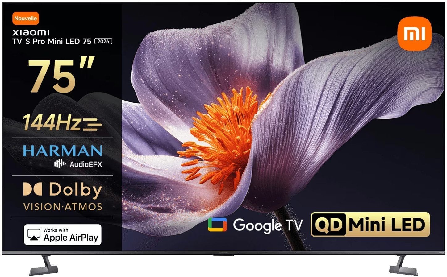 Xiaomi TV S Pro mini LED 75 inch, QLED, 120 Hz, Zo goed als nieuw, 100 cm of meer