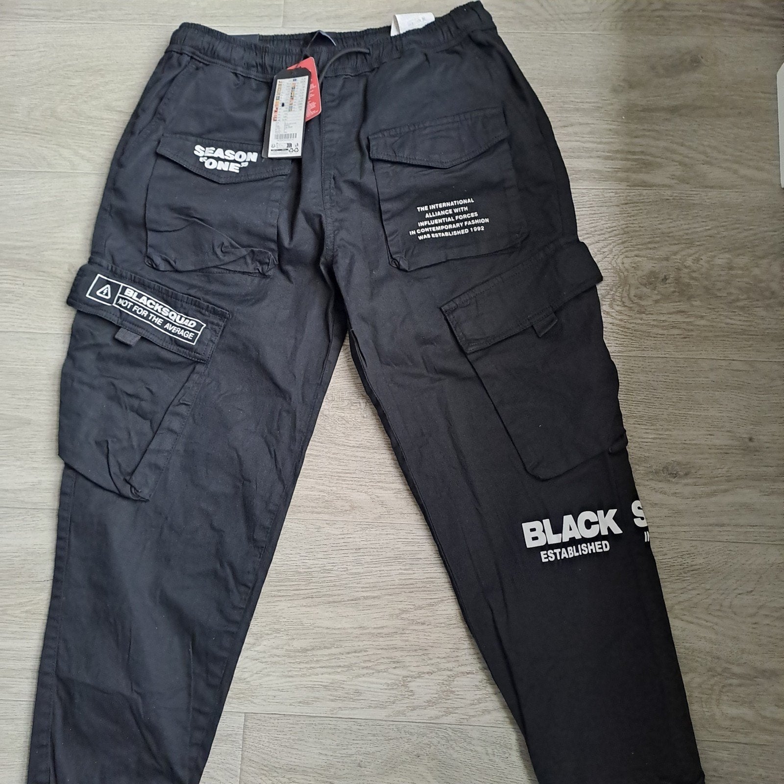Cargo broek merk Black Squad maat S, Ophalen, Black Squad, Zwart, Nieuw