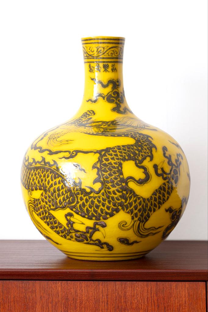 Prachtige dragonball vase 33 cm breed, 44 cm hoog, Antiek en Kunst, Ophalen of Verzenden