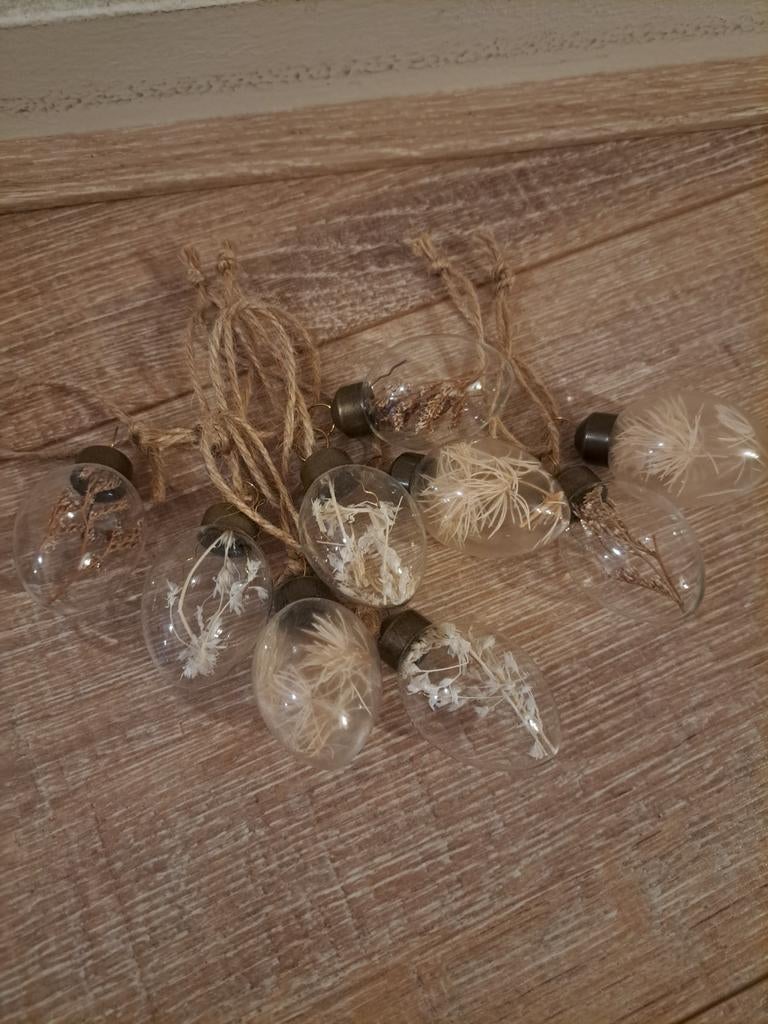 Hangers met droog bloemen erin, Ophalen of Verzenden