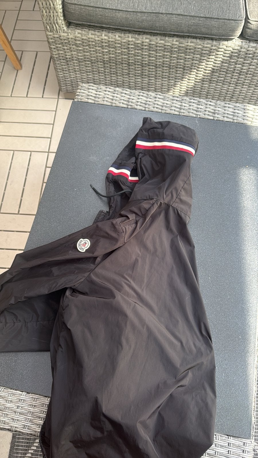 Moncler windbreaker, Ophalen of Verzenden, Gedragen, Zwart