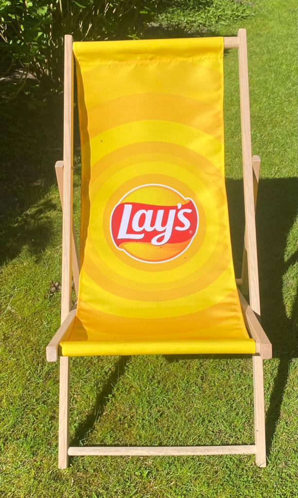 Lays strandstoel, Ophalen, Zo goed als nieuw, Hout