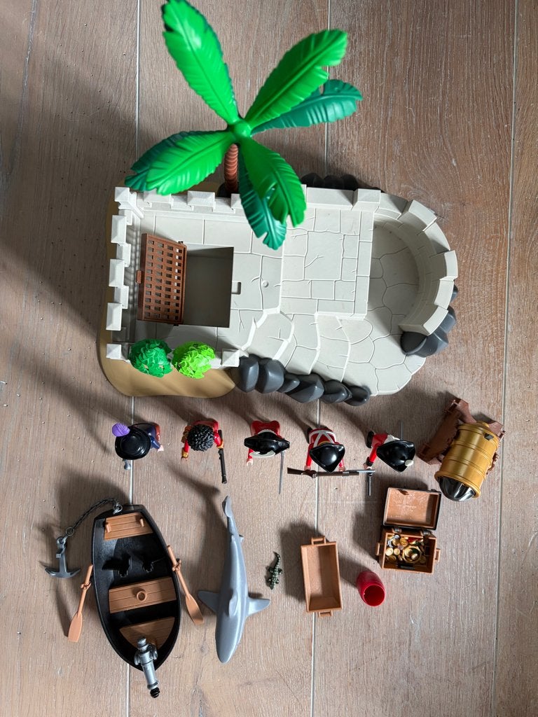 Playmobil piraten vesting 70413, Pirates, Complete set, Ophalen of Verzenden, Zo goed als nieuw
