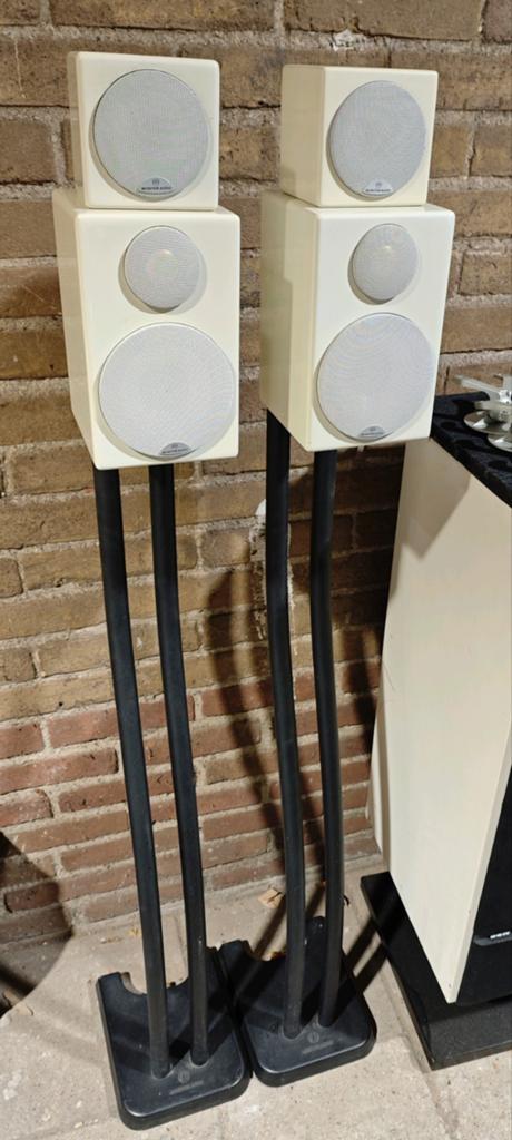 Monitor Audio Radius 90 en 45 set, Audio, Tv en Foto, Luidsprekers, Zo goed als nieuw, 60 tot 120 watt, Front, Rear of Stereo speakers