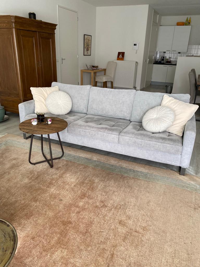 Bank Riviera Maison 3,5 zit mint kleur, Ophalen, 75 tot 100 cm, Zo goed als nieuw, Stof