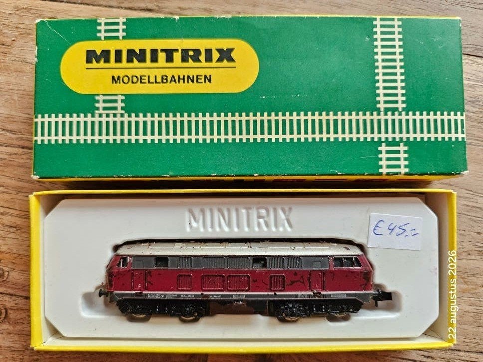 Minitrix N-spoor diesellocomotief 2959 - Gebruikt, Gebruikt, Trix, Ophalen of Verzenden, Gelijkstroom
