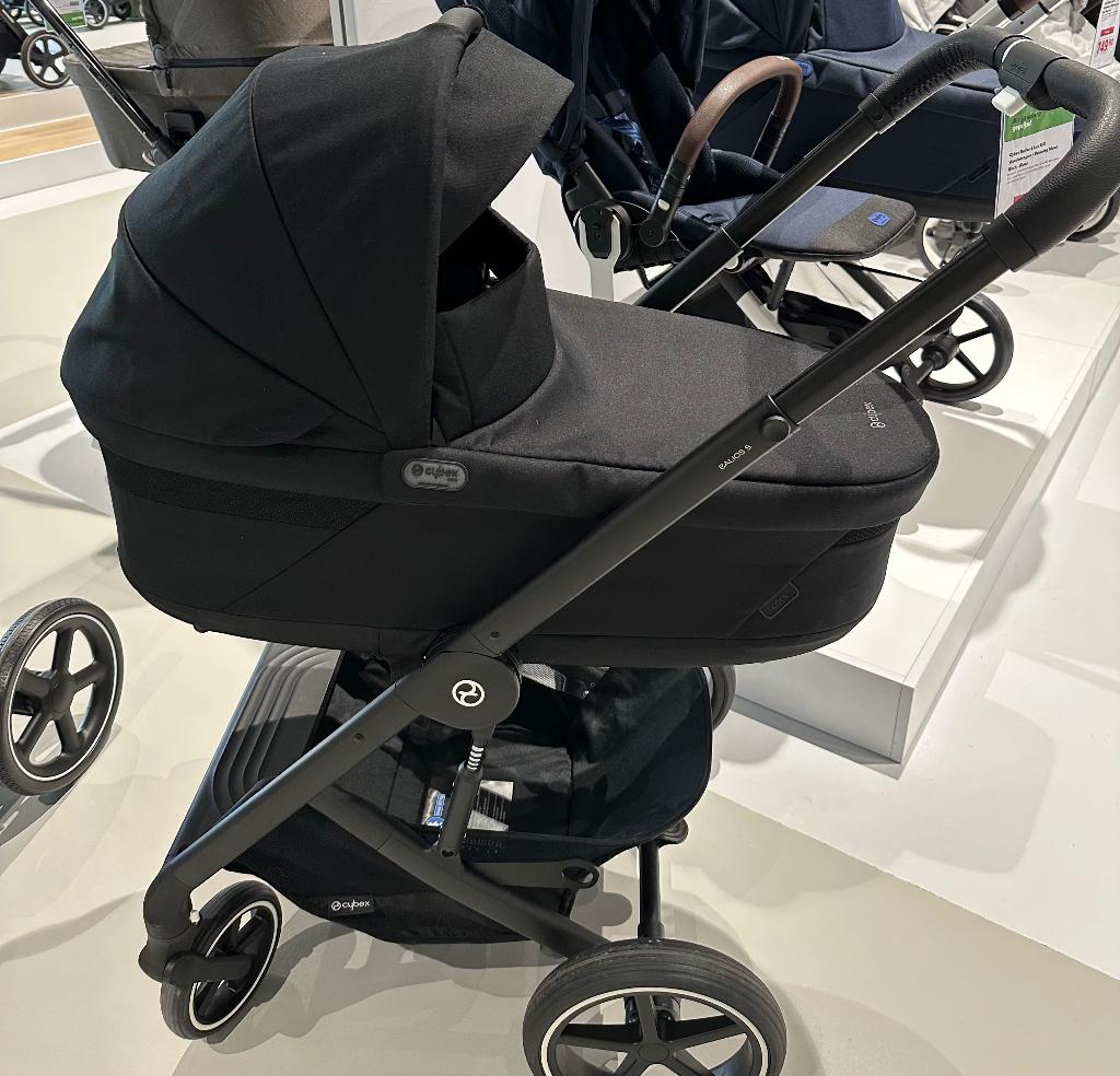 Cybex kinderwagen Balios S lux moon black, Zo goed als nieuw, Combiwagen, Verstelbare duwstang, Ophalen